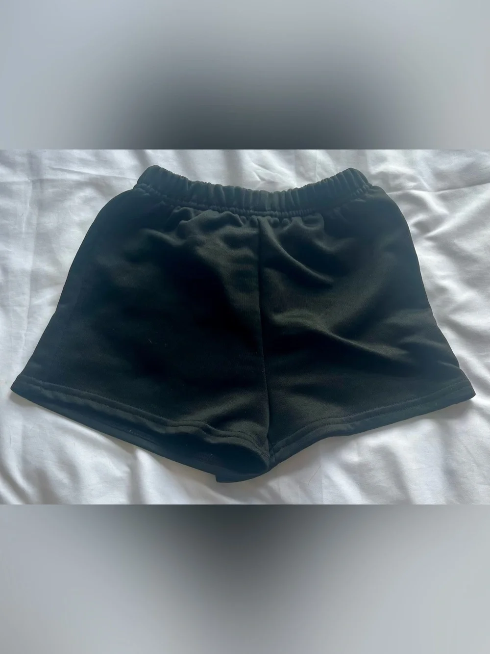 Girls black shorts size 8
